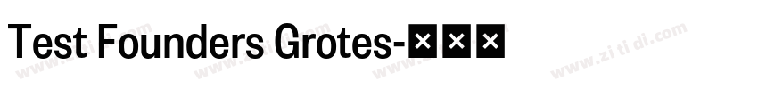Test Founders Grotes字体转换